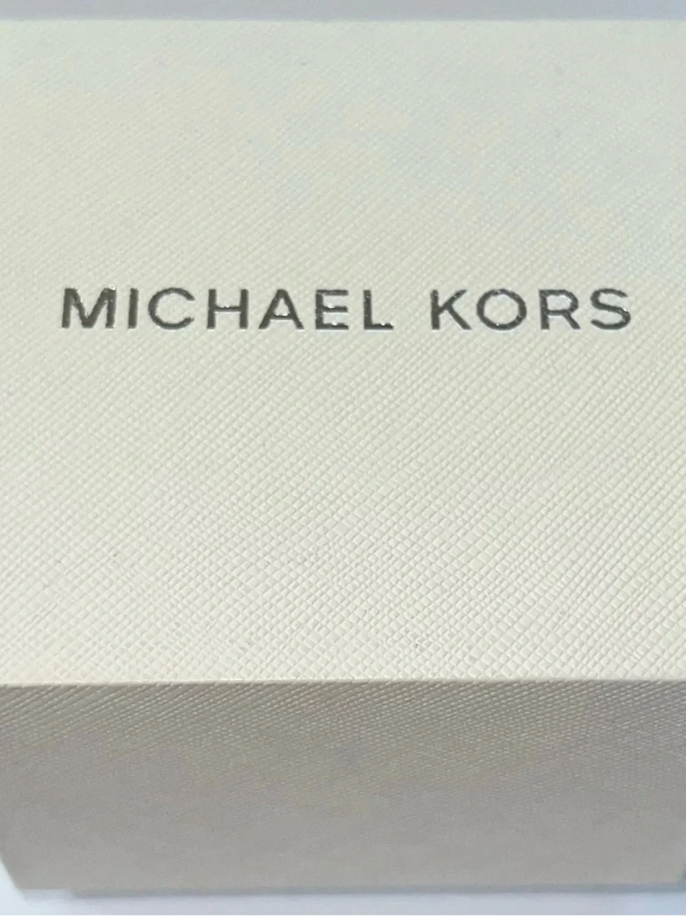 Michael Kors Charlie 3-Hand Gold Glitter Watch with Leather Band, Style# MK-7112